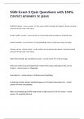 SSM Exam 2 Quiz Questions with 100&percnt; correct answers to pass