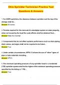 Ohio Sprinkler Technician Practice Test &lpar;Latest 2025 &sol; 2026 Update&rpar;&vert; Questions with Verified Answers &vert; 100&percnt; Correct &vert; Grade A