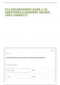 FC2 ADVANCEMENT EXAM 1-10 QUESTIONS & ANSWERS SOLVED 100&percnt; CORRECT&excl;&excl;