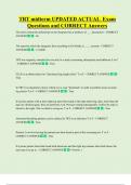TRT midterm UPDATED ACTUAL  Exam  Questions and CORRECT Answers 
