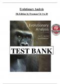 Test Bank -Evolutionary Analysis 5th Edition By Jon C&period; Herron&semi; Scott Freeman