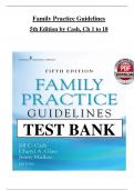 Test Banks For Family Practice Guidelines 5th Edition by Jill C&period; Cash&semi; Cheryl A&period; Glass&semi; &lrm;Jenny Mullen&comma; Chapter 1-23