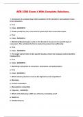 AEB 3300 Exam 1 With Complete Solutions 