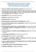 CNA GNA practice Exam 4 &lpar;Units 26&comma;27&comma;28&comma;29&comma;30&comma;31&comma;32&comma;33&comma;34&comma;40&rpar;  verified questions and answers 2025 guaranteed pass