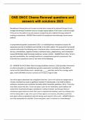 ONS ONCC Chemo Renewal questions and answers with solutions 2025