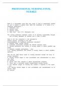 PROFESSIONAL NURSING FINAL NUR4825