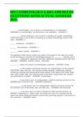 MN COSMETOLOGY LAWS AND RULES QUESTIONS WITH ACTUAL ANSWERS 2025&period;
