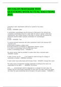 MN SALON MANAGER TEST QUESTIONS WITH ACTUAL SOLUTIONS 2025&period;