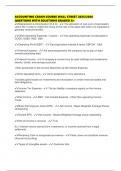 ACCOUNTING CRASH COURSE WALL STREET 2025&sol;2026 QUESTIONS WITH SOLUTIONS GRADED A&plus;