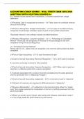 ACCOUNTING CRASH COURSE - WALL STREET EXAM 2025&sol;2026 QUESTIONS WITH SOLUTIONS GRADED A&plus;