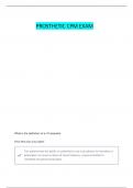 PROSTHETIC CPM QUESTIONS AND ANSWERS