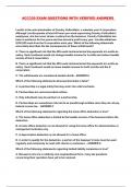 ACC330 EXAM QUESTIONS WITH VERIFIED ANSWERS 