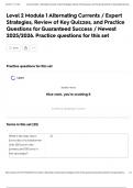 Level 2 Module 1 Alternating Currents &sol; Expert Strategies&comma; Review of Key Quizzes&comma; and Practice Questions for Guaranteed Success &sol; Newest 2025&sol;2026&period; Practice questions for this set