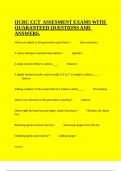 IICRC CCT  ASSESMENT EXAMS WITH QUARANTEED QUESTIONS AND ANSWERS&period;