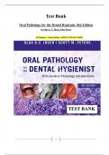 Test Bank Oral Pathology for the Dental Hygienist. 8th Edition by Olga A. C. Ibsen, Scott Peters. All Chapters – Latest Edition - ISBN-13 978-0323764032