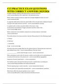 CCI PRACTICE EXAM QUESTIONS WITH CORRECT ANSWERS 2025