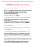 ACC3303 Final Exam With Complete Solutions 