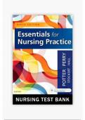 essentials for nursing practice 9thedition potter test bank