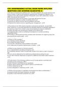 CVO JURISPRUDENCE ACTUAL EXAM PAPER 2025&sol;2026 QUESTIONS AND ANSWERS GUARANTEE A&plus;
