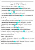 MARYVILLE UNIVERSITY NURSING 615 EXAM 3 REVIEW QUESTIONS WITH 100&percnt; CORRECT ANSWERS&lpar;2025&sol;2026&rpar;