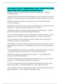 FAA PRIVATE PILOT KNOWLEDGE FINAL PAPER 2025&sol;2026 QUESTIONS WITH ANSWERS GUARANTEE A&plus;