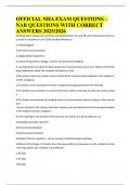 OFFICIAL NHA EXAM QUESTIONS&period;
