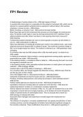 FP1 Review QUESTIONS WITH DETAILED VERIFIED ANSWERS &lpar;100&percnt; CORRECT ANSWERS&rpar; &sol;ALREADY GRADED A&plus;
