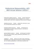 Professional Responsibility- ACE With Actual Solution &lpar;2025&rpar;&excl;&excl;