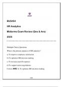 BUS454 HR Analytics &lpar;EU&rpar; Midterms Exam Review 2025 &lpar;Qns & Ans&rpar;&period;