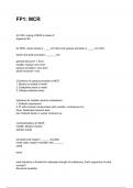 FP1&colon; MCR QUESTIONS WITH DETAILED VERIFIED ANSWERS &lpar;100&percnt; CORRECT ANSWERS&rpar; &sol;ALREADY GRADED A&plus;
