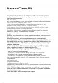 Drama and Theatre FP1 QUESTIONS WITH DETAILED VERIFIED ANSWERS &lpar;100&percnt; CORRECT ANSWERS&rpar; &sol;ALREADY GRADED A&plus;