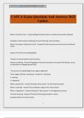 CAFCA Exam Questions And Answers 2025 Update