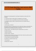 CCTN Exam Questions And Answers 2025 Update&period;
