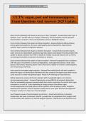 CCTN&colon; organ&comma; post and immunosuppress&period; Exam Questions And Answers 2025 Update&period;