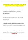 NY INDEPENDENT GENERAL ADJUSTER EXAM - SERIES  17-70 QUESTIONS AND ANSWERS 100&percnt; PASS 