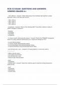 RCIS CCI EXAM  QUESTIONS AND ANSWERS VERIFIED GRADED A&plus;