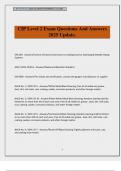 CIP Level 2 Exam Questions And Answers 2025 Update&period;