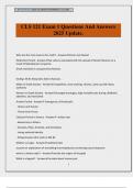 CLS 121 Exam 1 Questions And Answers 2025 Update&period;