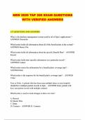 NEW 2025 TAP 250 EXAM QUESTIONS WITH VERIFIED ANSWERS