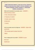 CAMRT &lpar;RADIATION THERAPY&rpar; LATEST 2025 ACTUAL EXAM WITH  COMPLETE QUESTIONS AND CORRECT DETAILED ANSWERS &lpar;100&percnt;  VERIFIED ANSWERS&rpar; &vert;ALREADY GRADED A&plus;&vert; &vert;&vert;PROFESSOR  VERIFIED&vert;&vert; &vert;&vert;BRANDNEW&excl;&excl;&excl;&vert;&vert;