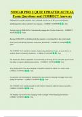 Nomad   Bundled Exam Questions WITH  CORRECT Answers