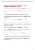 ACI Concrete Flatwork Finishing Certification  Questions And Answers Graded A&plus; 