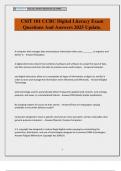 CSIT 101 CCBC Digital Literacy Exam Questions And Answers 2025 Update&period;