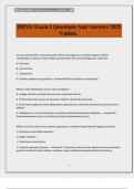 DHYG Exam 1 Questions And Answers 2025 Update