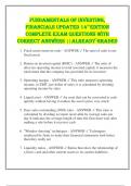FUNDAMENTALS OF INVESTING&comma;  FINANCIALS UPDATED 14TH EDITION  COMPLETE EXAM QUESTIONS WITH  CORRECT ANSWERS &vert;&vert;ALREADY GRADED 