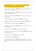 MASSACHUSETTS 1C HOISTING LICENSE EXAM  QUESTIONS AND VERIFIED ANSWERS 