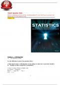 Test Bank For Statistics Unlocking the Power of Data&comma; 3rd Edition Robin H&period; Lock&comma; Patti Frazer Lock&comma; Kari Lock Morgan&comma; Eric F&period; Lock&comma; Dennis F&period; Lock   Chapter 1-10