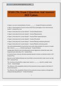 EXSS 276&colon; Exam 2 Questions And Answers 2025 Update&period;