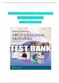 TEST BANK For Leddy & Pepper&rsquo;s Professional Nursing 9th Edition by Lucy Hood Chapters 1 - 22 Complete