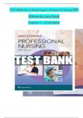 TEST BANK For Leddy & Pepper&rsquo;s Professional Nursing 9th Edition by Lucy Hood Chapters 1 - 22 Complete
